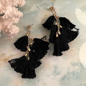 ETTIKA Daydreamer Tassel Statement Earrings